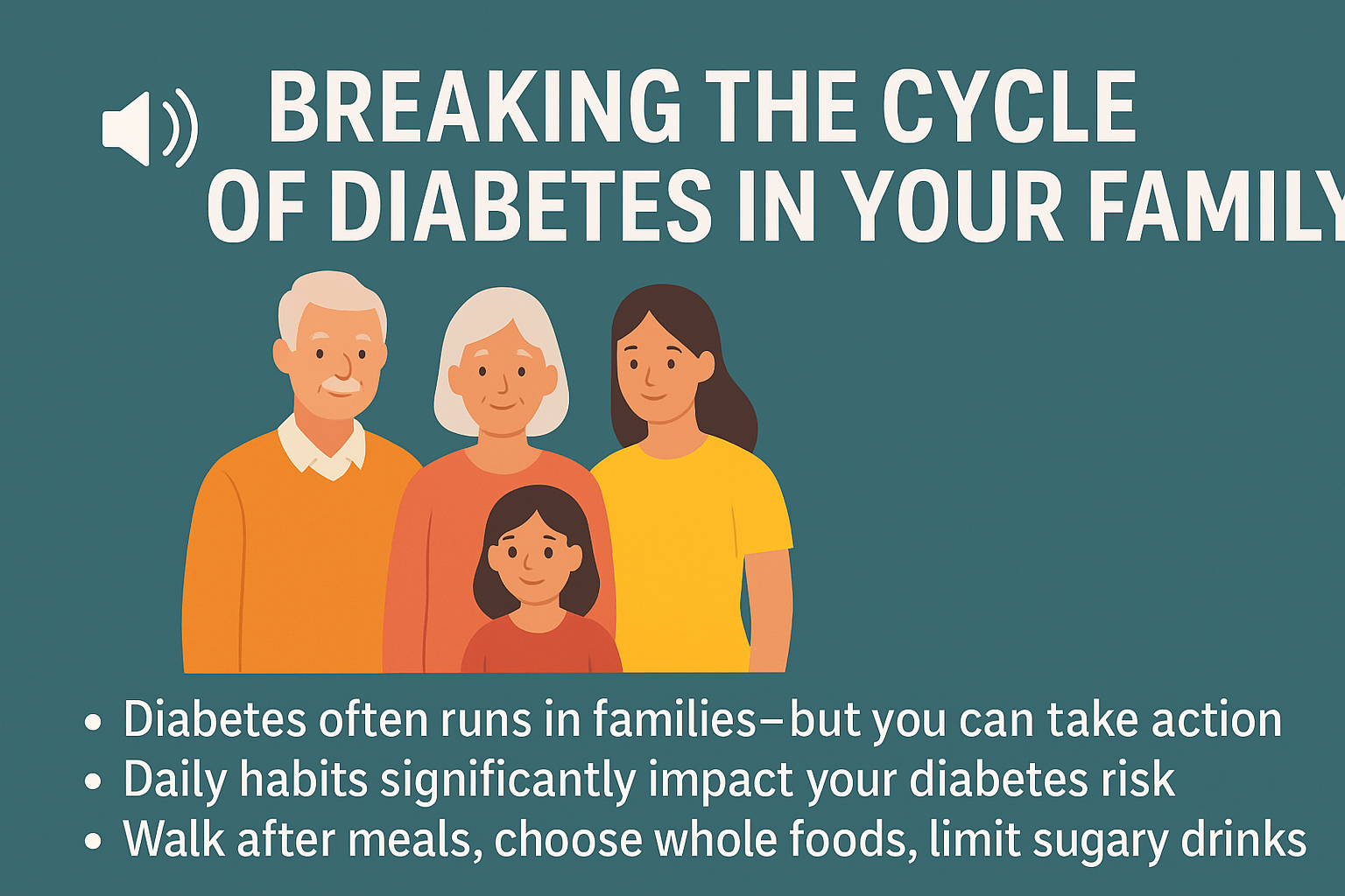 Diabetes does not have to run in the family