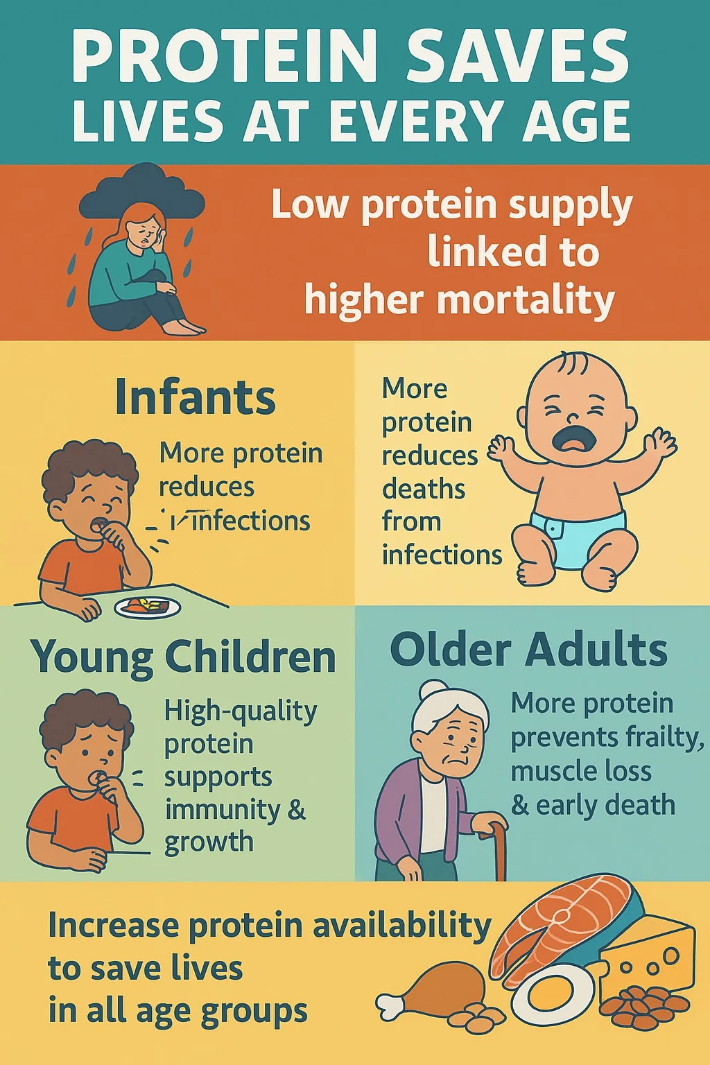 Protein intake is crticial for all ages